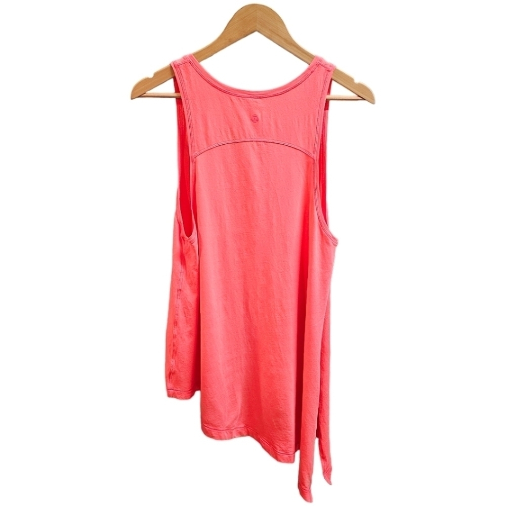 Lululemon Athletica To The Point Side Tie Tank Top In Glossy Pink 10 Pima Cotton - Picture 4 of 10